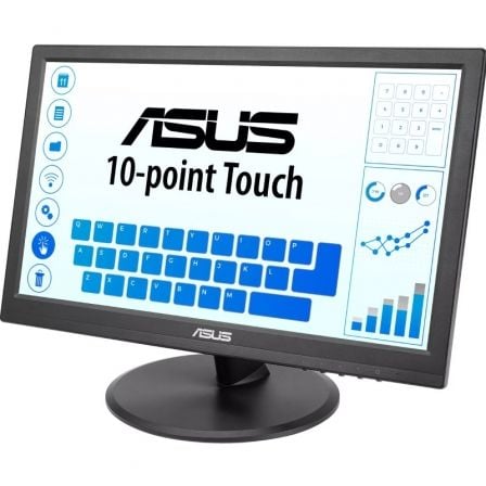 Monitor Profesional Táctil Asus VT169HE 15.6"/ Full HD/ Negro - Imagen 3