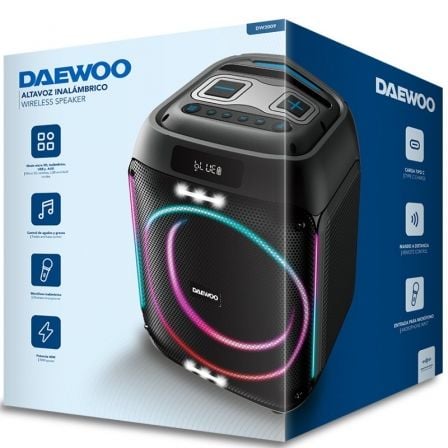 Altavoz con Bluetooth Daewoo Party Speaker DW3009/ 40W/ 2.1 - Imagen 2