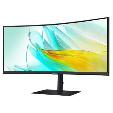 Monitor Profesional Ultraparonámico Curvo Samsung ViewFinity S6 S34C652UAU 34"/ UWQHD/ Multimedia/ Regulable en Altura/ Negro - Imagen 2