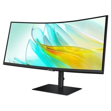 Monitor Profesional Ultraparonámico Curvo Samsung ViewFinity S6 S34C652UAU 34"/ UWQHD/ Multimedia/ Regulable en Altura/ Negro - Imagen 4