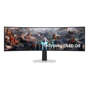 Monitor Gaming Ultrapanorámico Curvo Samsung Odyssey OLED G9 S49CG934SU 49"/ Dual QHD/ 0.03ms/ 240Hz/ OLED/ Multimedia/ Regulable en altura/ Plata