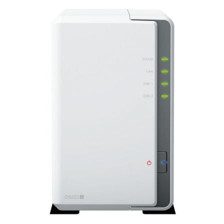 NAS Synology Diskstation DS223J/ 2 Bahías 3.5"- 2.5"/ 1GB DDR4/ Formato Torre - Imagen 2