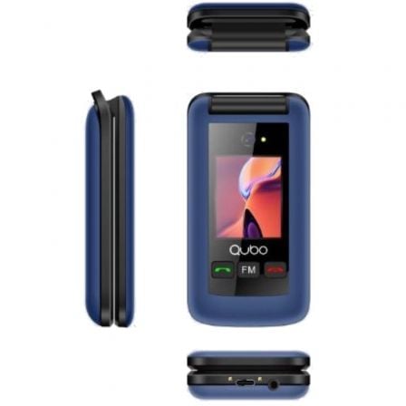 Teléfono Móvil Qubo X-247 4G para Personas Mayores/ Negro - Imagen 2