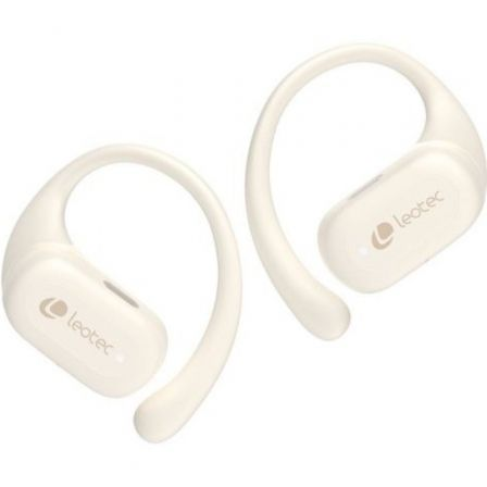 Auriculares Deportivos Bluetooth Leotec Open Air Zenith Sport con estuche de carga/ Autonomía 6.5h/ Beige - Imagen 4