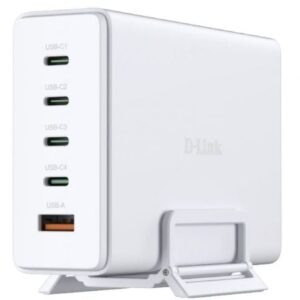 Cargador Sobremesa GaN D-Link DCF-241/E/ 4xUSB Tipo-C/ 1xUSB/ 240W