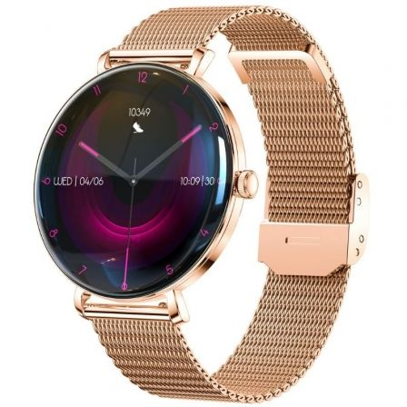 Forever Smartwatch Lucca SB-370/ Notificaciones/ Frecuencia Cardiaca/ Oro Rosa/ Incluye Correa Leopardo - Imagen 2