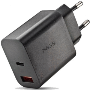 Cargador de Pared GaN NGS Era 30W/ 1xUSB Tipo-C/ 1xUSB/ 30W