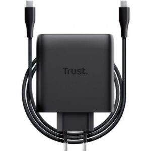 Cargador de Pared GaN Trust Maxo 100W/ 2xUSB Tipo-C/Incluye Cable USB Tipo-C/ 100W
