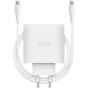 Cargador de Pared GaN Trust Maxo 65W/ 1xUSB Tipo-C/ Incluye Cable USB Tipo-C/ 65W